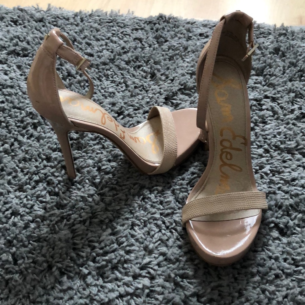 SAM EDELMAN NUDE HEELS